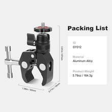 Mechrig Aluminum Camera Super Clamp with 360° Mini Ball Head Kit for DSLR GoPro Smartphone - CAME - TV