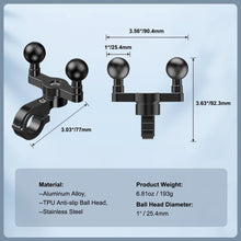 Mechrig Aluminum Double Ball Head Tube Clamp Mount - CAME - TV