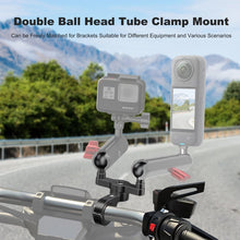 Mechrig Aluminum Double Ball Head Tube Clamp Mount - CAME - TV