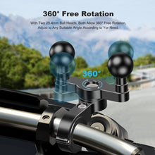 Mechrig Aluminum Double Ball Head Tube Clamp Mount - CAME - TV
