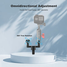 Mechrig Aluminum Double Ball Head Tube Clamp Mount - CAME - TV