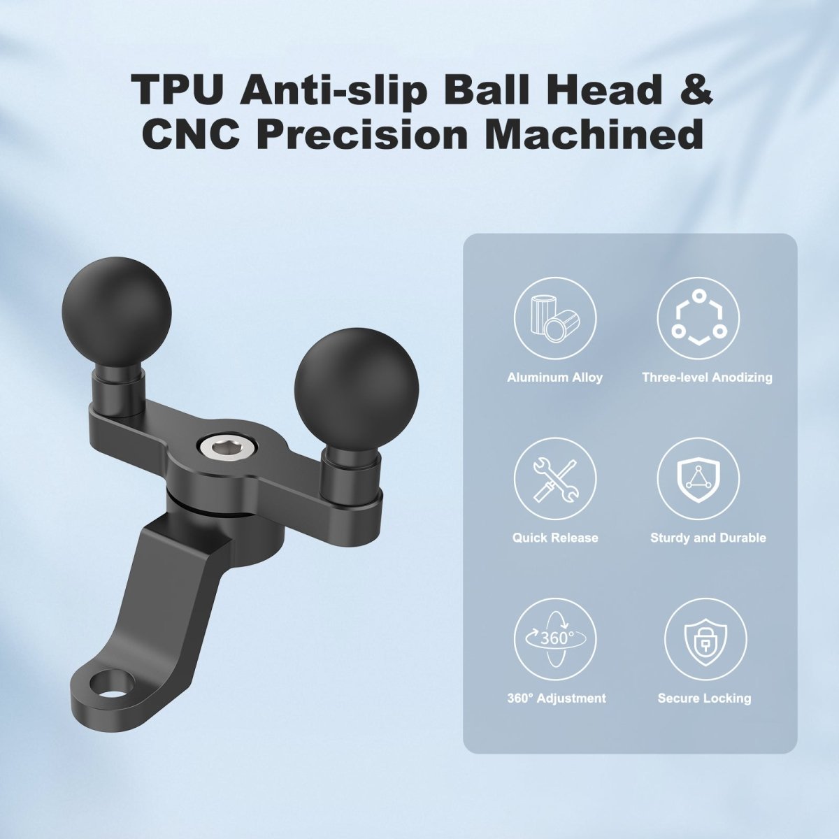 Mechrig Aluminum Dual Ball Head Mirror Mount - CAME - TV
