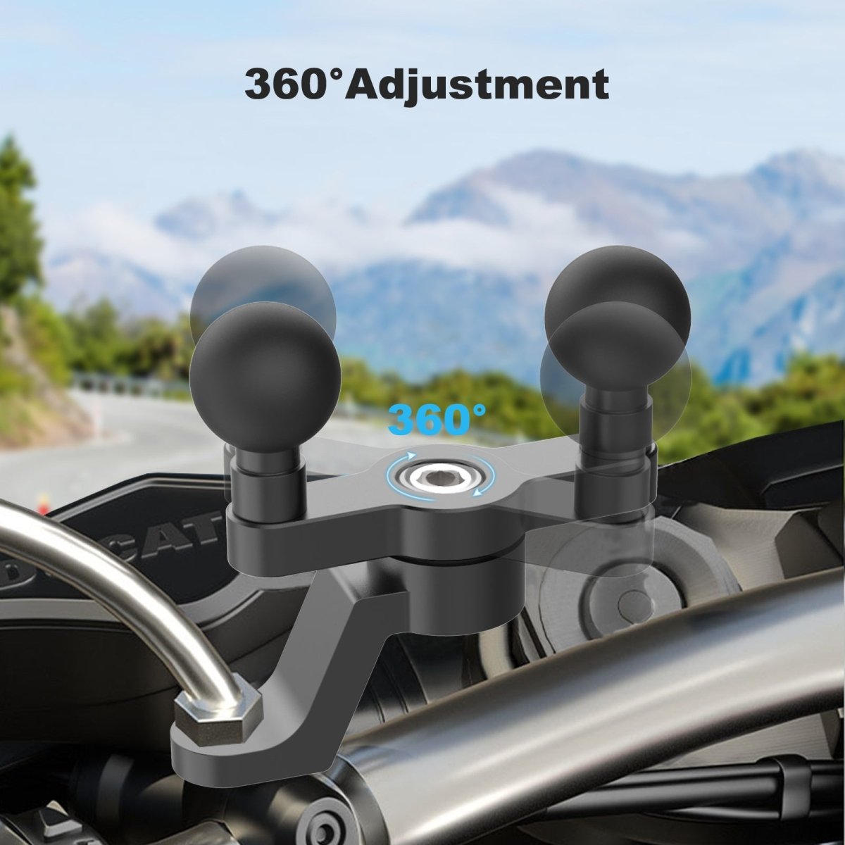 Mechrig Aluminum Dual Ball Head Mirror Mount - CAME - TV