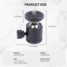 Mechrig Aluminum Universal Ball Head with 1/4 Screw Hole - CAME - TV