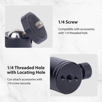 Mechrig Aluminum Universal Ball Head with 1/4 Screw Hole - CAME - TV