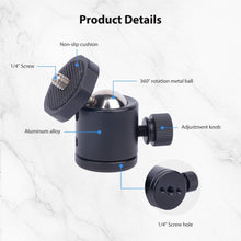 Mechrig Aluminum Universal Ball Head with 1/4 Screw Hole - CAME - TV