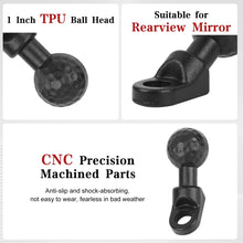 Mechrig Angled Motorcycle Mirror 1 - Inch Ball Head Mount - CAME - TV