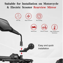 Mechrig Angled Motorcycle Mirror 1 - Inch Ball Head Mount - CAME - TV
