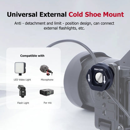 Mechrig Cable Clamp with Cold Shoe Mount for Cables Diameter 2 - 5mm - CAME - TV