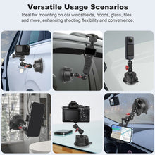 Mechrig Camera Suction Cup Mount with Dual Ball Head Magic Arm and Phone Holder Clamp Kit - CAME - TV