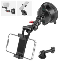 Mechrig Camera Suction Cup Mount with Dual Ball Head Magic Arm and Phone Holder Clamp Kit - CAME - TV