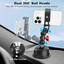Mechrig Camera Suction Cup Mount with Dual Ball Head Magic Arm and Phone Holder Clamp Kit - CAME - TV