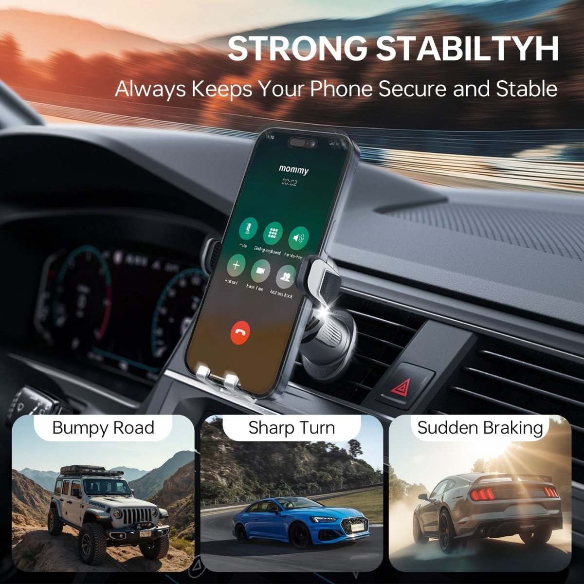 Mechrig Car Air - conditioning Vent Gravity Mobile Phone Holder Rotatable Adjustable Holder - CAME - TV