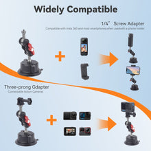 Mechrig Car Suction Cup GoPro Camera Mount Kit with Ball Head Magic Arm - CAME - TV