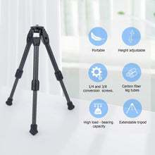 Mechrig Carbon Fiber Dual Spikes 1/4 3/8 Flange Anti - Slip Sliding Block Tripod - CAME - TV