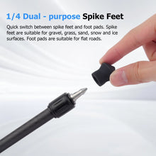 Mechrig Carbon Fiber Dual Spikes 1/4 3/8 Flange Anti - Slip Sliding Block Tripod - CAME - TV