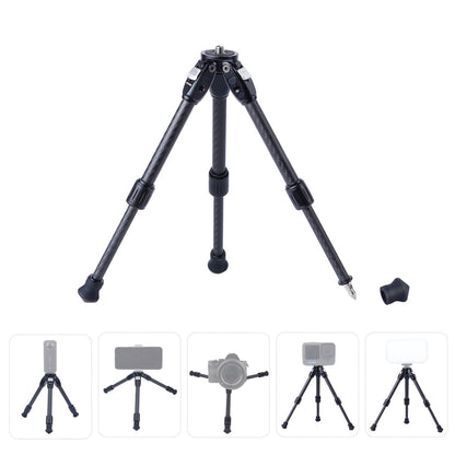 Mechrig Carbon Fiber Dual Spikes 1/4 3/8 Flange Anti - Slip Sliding Block Tripod - CAME - TV
