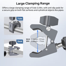 Mechrig CNC Aluminum Super Clamp with Dual Ball Head Arm Cycling Handlebar Mount - CAME - TV