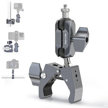 Mechrig CNC Aluminum Super Clamp with Dual Ball Head Arm Cycling Handlebar Mount - CAME - TV