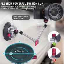 Mechrig Detachable 4.5‘’ Suction Cup Mount Set with 11” Versatile Magic Arm - CAME - TV