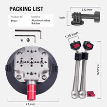 Mechrig Detachable 4.5‘’ Suction Cup Mount Set with 11” Versatile Magic Arm - CAME - TV