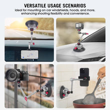 Mechrig Detachable 4.5‘’ Suction Cup Mount Set with 11” Versatile Magic Arm - CAME - TV