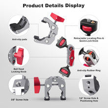 Mechrig Detachable Double Clamp Magic Arm with 360° Adjustable Mount - CAME - TV