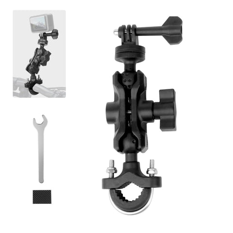 Mechrig Double Ball Head Motorcycle Handlebar Action Camera Mount - CAME - TV