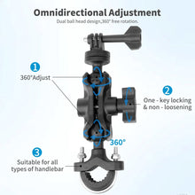 Mechrig Double Ball Head Motorcycle Handlebar Action Camera Mount - CAME - TV