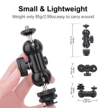 Mechrig Double Ball Head Mount with Detachable Cold Shoe and 1/4” Screws - CAME - TV