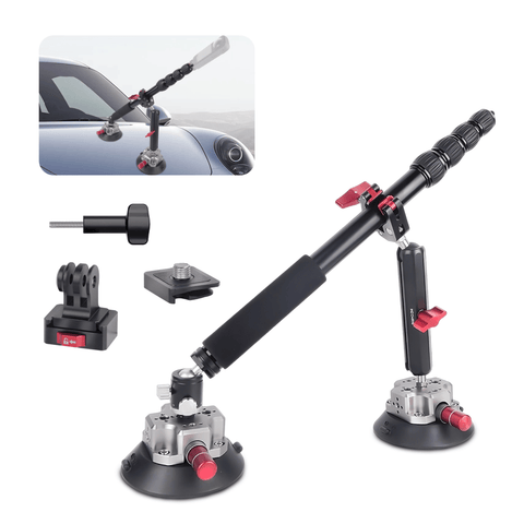 Mechrig Dual Aluminum Suction Cup Car Camera Mount with Quick Release Base - CAME - TV