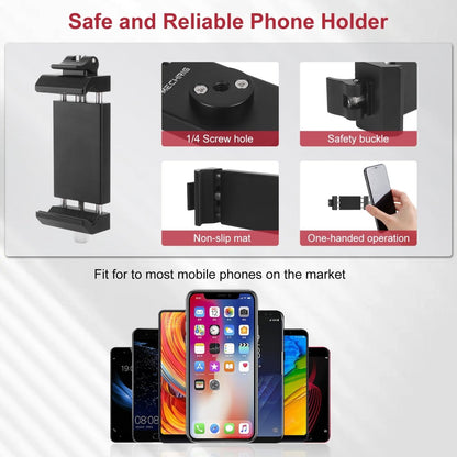 Mechrig Dual Ball Mabic Arm Super Clamp Mount with GoPro Adapter & Phone Clamp - CAME - TV