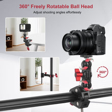 Mechrig Dual Ball Mabic Arm Super Clamp Mount with GoPro Adapter & Phone Clamp - CAME - TV