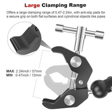 Mechrig Dual Large Clamp Magic Arm with 360° Ball Head Mount - CAME - TV