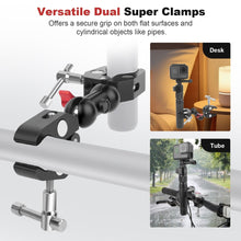 Mechrig Dual Large Clamp Magic Arm with 360° Ball Head Mount - CAME - TV