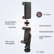 Mechrig Dual Phone Mount with 180° Tilt & 360° Rotation – Cold Shoe Compatible for Multi - Angle Filming - CAME - TV