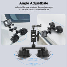 Mechrig Dual Suction Car & Street Mount – Magic Arm with GoPro and 1/4