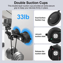 Mechrig Dual Suction Car & Street Mount – Magic Arm with GoPro and 1/4