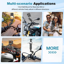 Mechrig Flat Motorcycle Mirror 1 - Inch Ball Mount - CAME - TV
