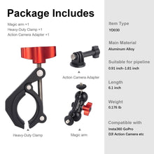Mechrig Heavy - Duty Clamp Magic arm with Action Camera Adapter - CAME - TV