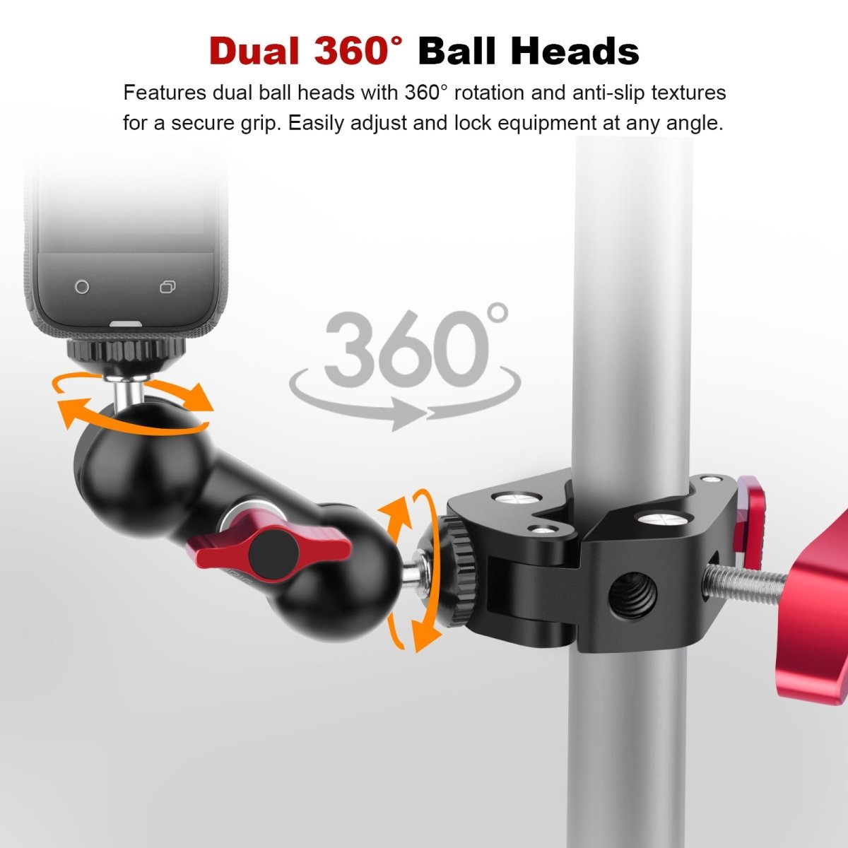 Mechrig Heavy Duty Clamp with 1/4" Screw and Aluminum Alloy Anti - Slip Design - CAME - TV