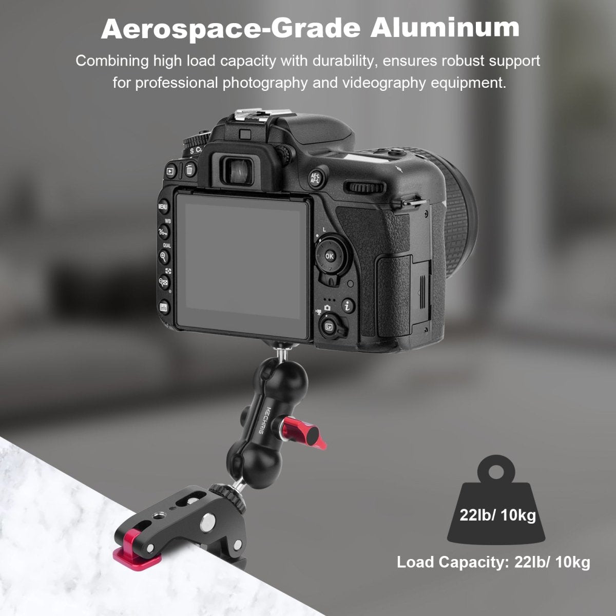 Mechrig Heavy Duty Clamp with 1/4" Screw and Aluminum Alloy Anti - Slip Design - CAME - TV