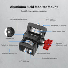 Mechrig Knob Adjustment Damping Tripod Head Arri Locating Pin 1/4