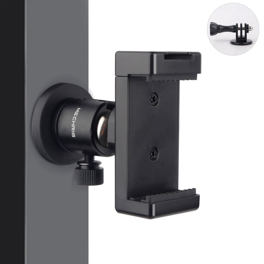 Mechrig Magnetic Base Mini Ball Head Cold Shoe Phone Holder Kit with Gopro Mount Converter - Black - CAME - TV
