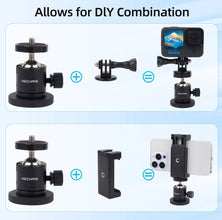 Mechrig Magnetic Base Mini Ball Head Cold Shoe Phone Holder Kit with Gopro Mount Converter - Black - CAME - TV