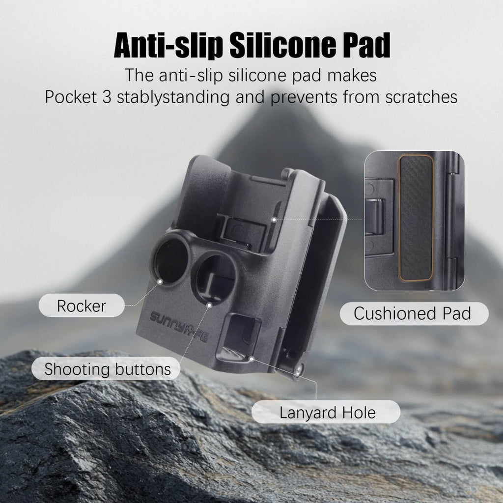 Support Magnétique Réglable 180° Pour DJI Osmo Pocket 3 - Avec étui Silicone De Protection - 5