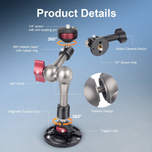 Mechrig Magnetic Mount Base Antitwisting Magic Arm with Gopro Mount for Action Camera - CAME - TV