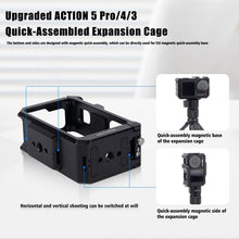 Mechrig Magnetic Quick - Release Cage for DJI Action 5/4/3 with Cold Shoe Mount - CAME - TV