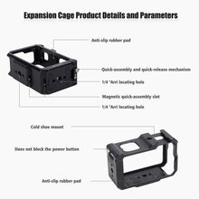 Mechrig Magnetic Quick - Release Cage for DJI Action 5/4/3 with Cold Shoe Mount - CAME - TV