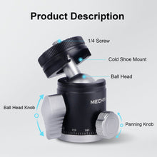 Mechrig Mini 360° Panoramic Ball Head with 1/4 Screw and Cold Shoe Mount - CAME - TV